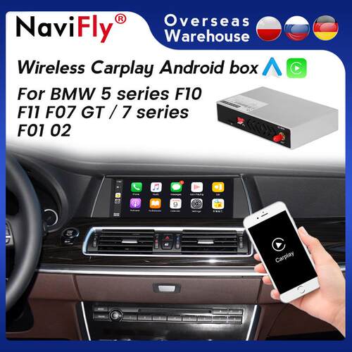 适用宝马5系F10GT7系原车屏升级即插即用无线CarPlay安卓Auto盒