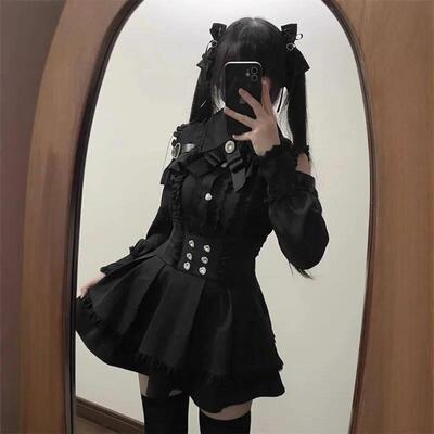 Jirai kei Shirt JK Skirt Lolita Y2K Sweet Japanese Style Sch