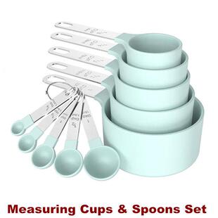 Measuring Cups Spoons Set Stackable Nesting Kitchen Gadgets