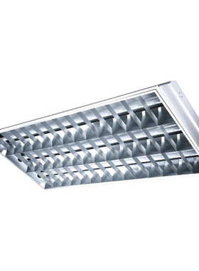 格栅暗管格栅盘装灯管嵌入式厂家三ledt8t5）灯双管灯含（明装