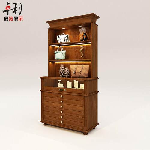 中古玻璃展示柜珠宝首饰陈列柜女装店帽子组合货架鞋包展示架定制