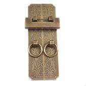 中式 纯铜柜门拉手彷古刻花梅兰竹菊条形衣橱柜门实木家具门锁把手