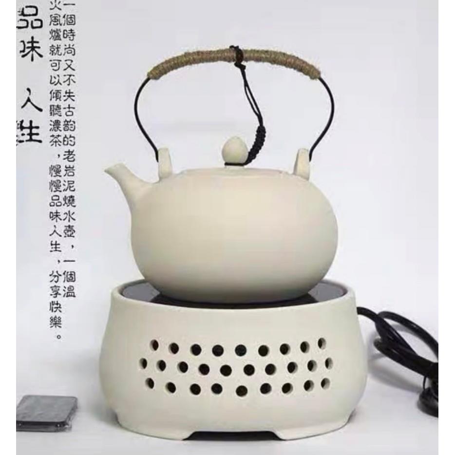 家用陶瓷烧水壶泡茶煮茶器提梁茶壶明火黑晶炉陶壶白泥大容量单壶