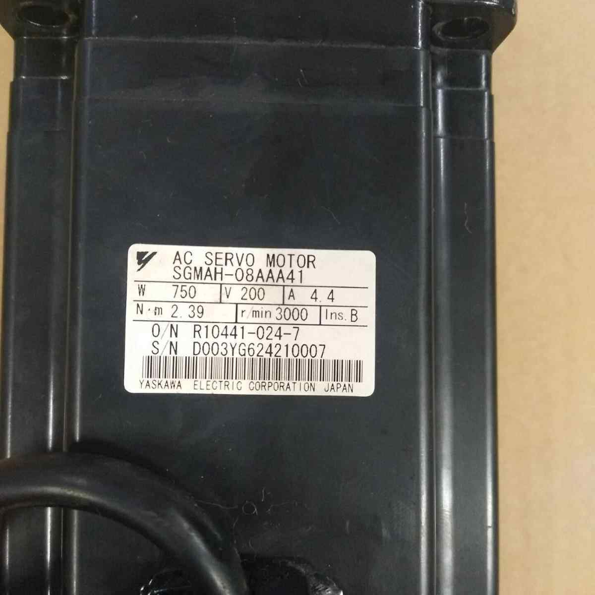 原装拆机安川伺服电机SGMAH-08AAA41现货SGMAH-08AAA41功能完好