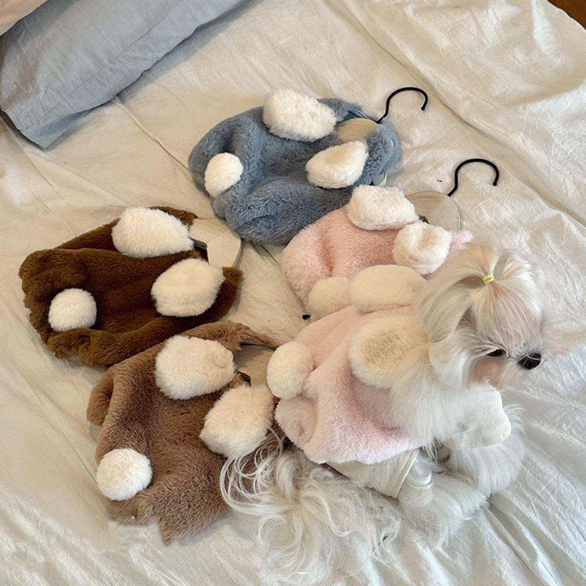 狗狗服装秋冬装加绒舒适保暖加厚小型犬狗狗衣服