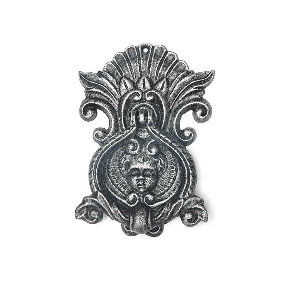 铸铁工艺品复古门敲铁艺门拉手庭院家居壁饰 铁艺天使门环