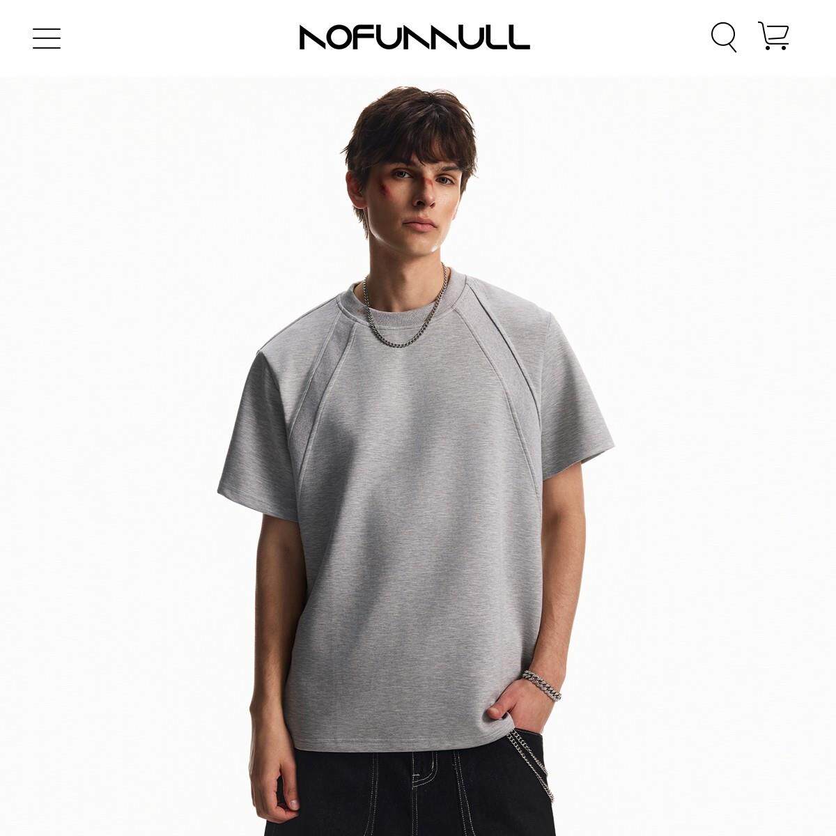 280g澳产太空液氮棉抗皱重磅短袖t恤男boxy正肩短款宽松cleanfit