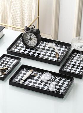 放钥匙收纳杂物托盘进门入口玄关酒柜电视柜家居茶几桌面装饰摆件