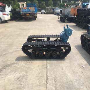 链橡轨带橡式 电动型胶履底盘 胶履带底盘 履744带底盘 液压行走式