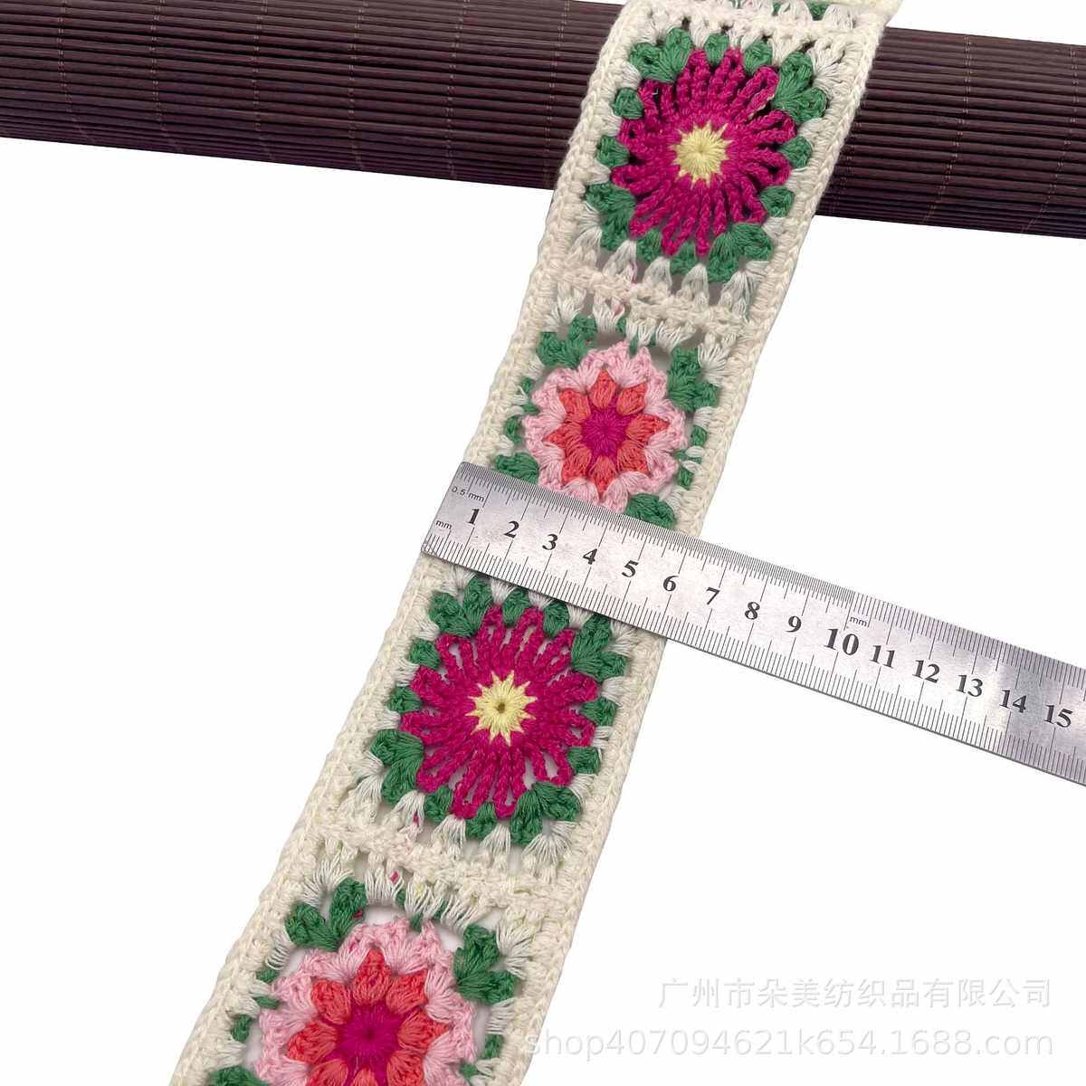 热款仿手钩棉线刺绣条码花边 服装箱包鞋材辅料多色循环提花织带,居家布艺,花边,淘宝优惠券,粉丝福利购,淘宝优惠卷