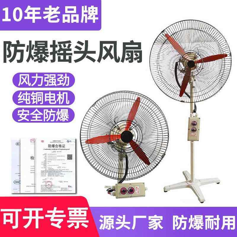 FB500防爆摇头扇BTS600落地扇220v壁挂壁扇牛角扇750工业风扇380v
