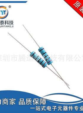 插件电阻200欧 200Ω 200R 2W 精度1% 金属膜电阻 蓝色五色环电阻
