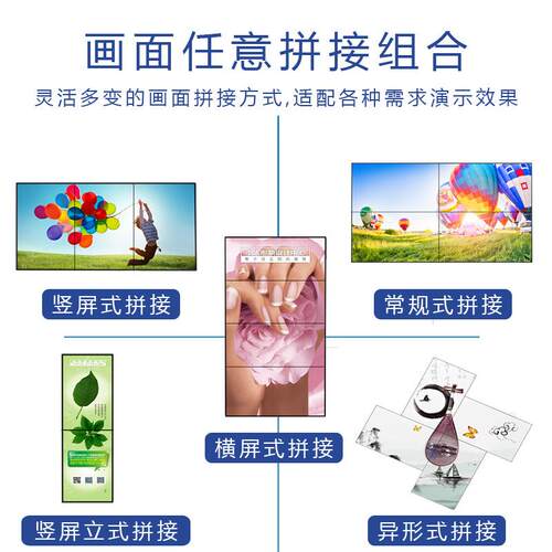 液晶拼接屏46/49/55寸3.5mm超窄边LCD监控会议室显示器窄边设计