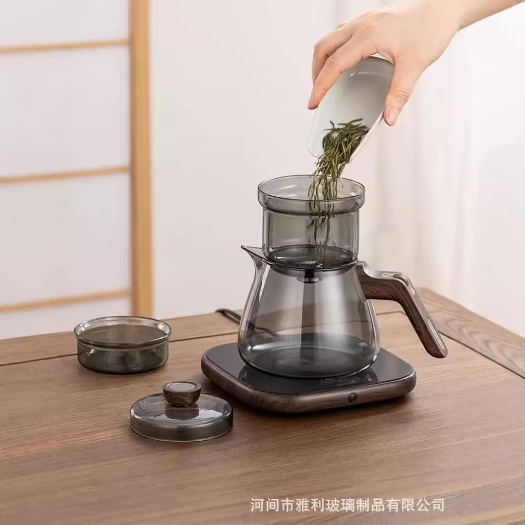 懒人泡茶神器磁吸茶水分离一键过滤青柑泡茶盖碗公杯整套高档茶具
