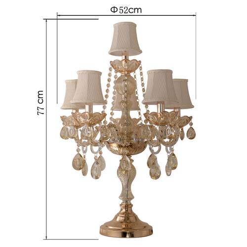 高档式水装晶灯台奢华卧室床头灯大欧气创意玻璃婚房饰客厅高档婚