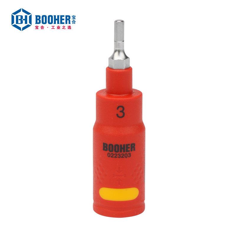 Bo管oher宝合小键VLG飞1/工4VDE绝缘内六角旋具套筒6角花具套批头