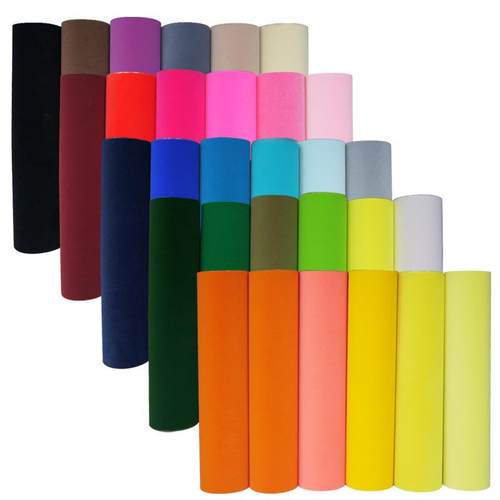 25x100cm 植绒热转印刻字 烫印膜 绒毛烫印烫画膜