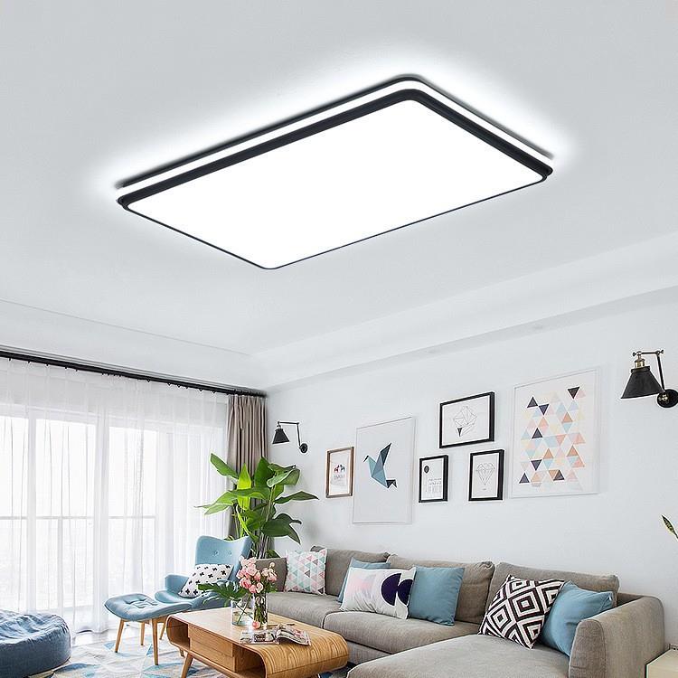 20新款led客厅现吸顶灯代简约大2气5长方形创意卧室餐954厅灯具套