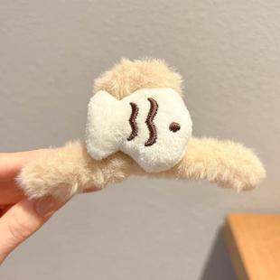 2024新款盘发发夹女高品质大发量抓夹后脑勺高级感15cm鲨鱼夹大号