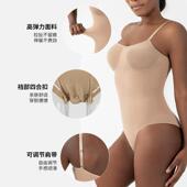 亚马逊爆品塑身连体衣排扣收腹束身吊带束腰紧身塑形内衣产后美体