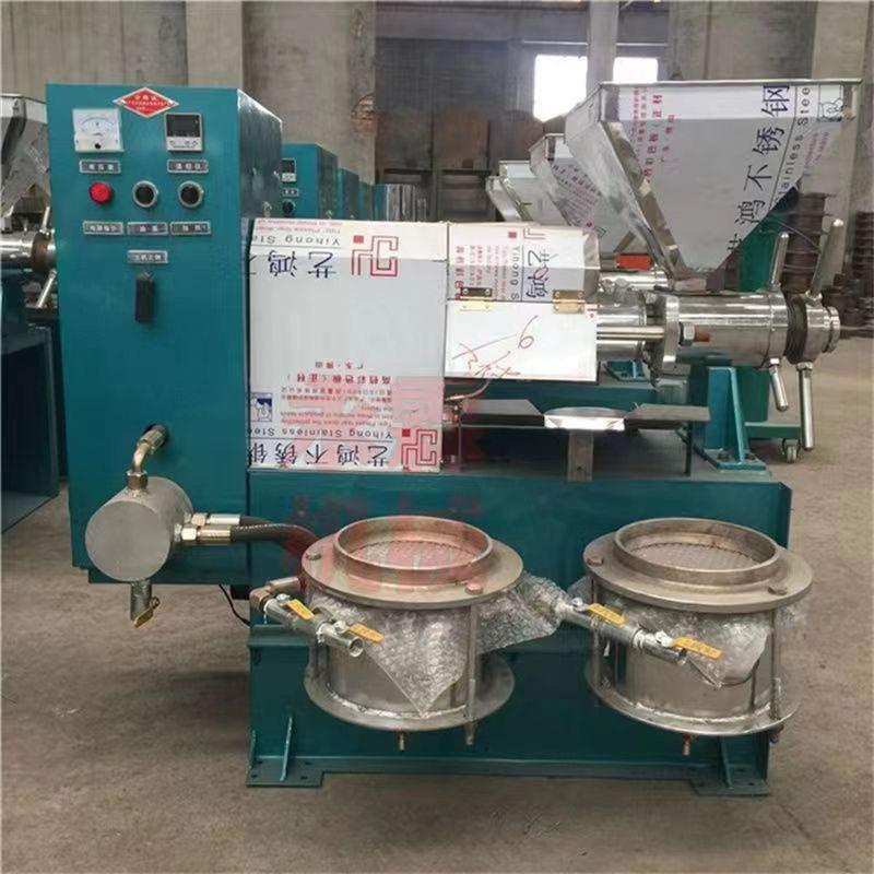 大型商用油茶籽榨油机全自动冷热两用榨油机多功能液压芝麻香油