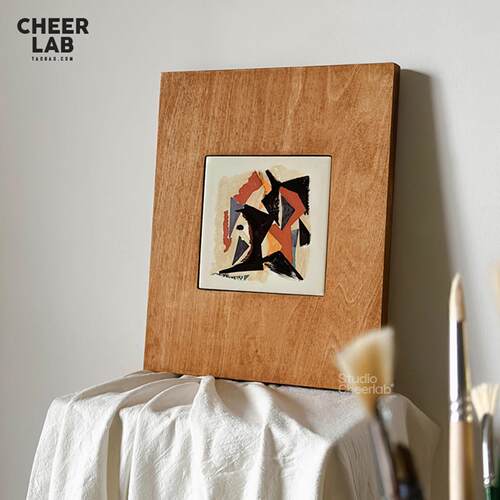 CHEERLAB 原创艺术瓷板中古现代抽象小众装饰画 画高级感客厅挂画