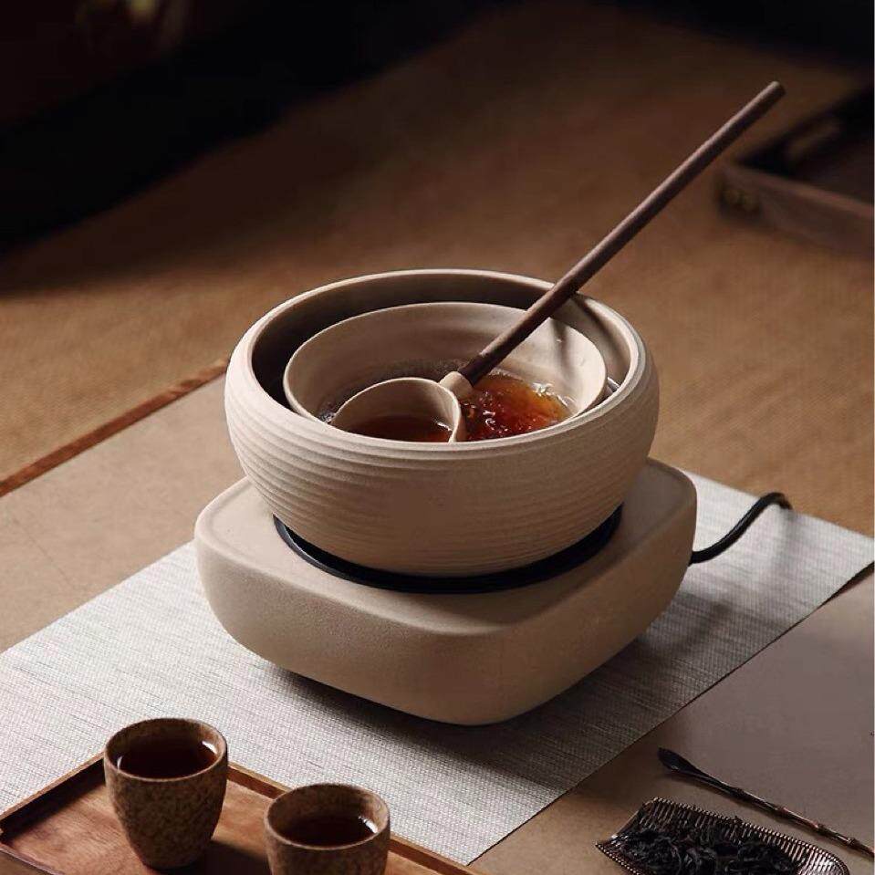 品陶堂电陶炉茶炉麦饭石陶瓷煮茶壶 煮茶器复古温茶器煮茶炉套装