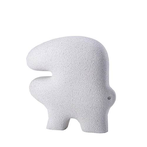 大千 新品斑驳系列 绿色U线条树脂摆件 白色创意造型抽象装饰品
