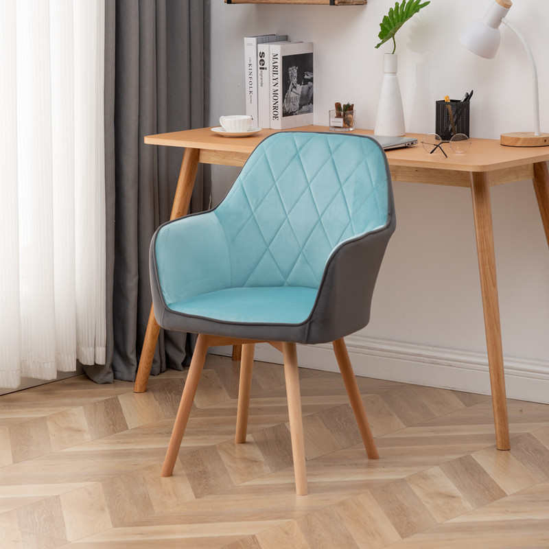 学习休闲实木包宿舍化妆电脑书桌办公椅现代家用靠背椅椅子邮简约