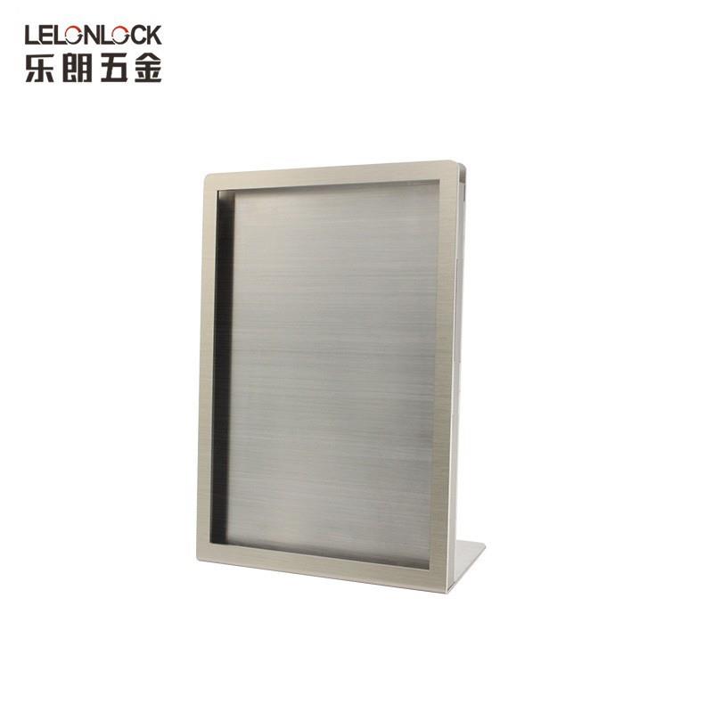 不锈钢L型台签点餐牌A5台卡广告牌酒店酒水菜单桌面桌牌A4展示架