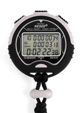 锐赛电子秒表RS1060 3排60道秒表 计时器 锐赛秒表 可关机秒表