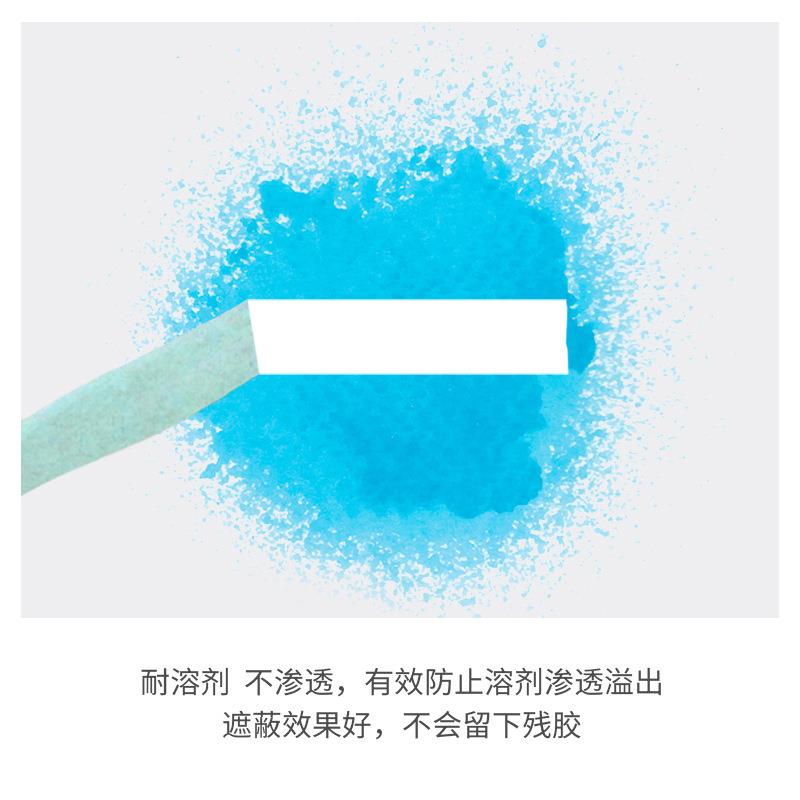 绿色和纸漆美纹纸胶带装修装潢书写汽喷车漆手撕遮蔽乳胶弱粘和纸