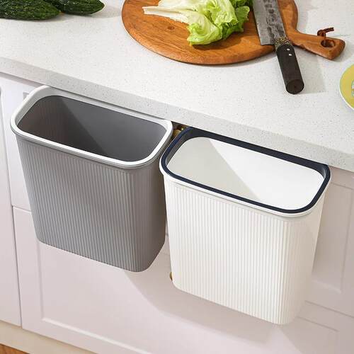 Simple Wall-Mounted Large Trash Bin for Kitchen, Living Room