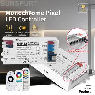 Esp32 Wled控制器Spi可寻址魔术灯条Ws2811 2812B Sk6812 Rgb5 in