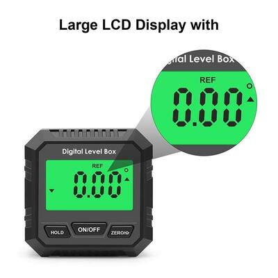 90 Degree Digital Level Box Protractor Angle Finder Bevel Ga
