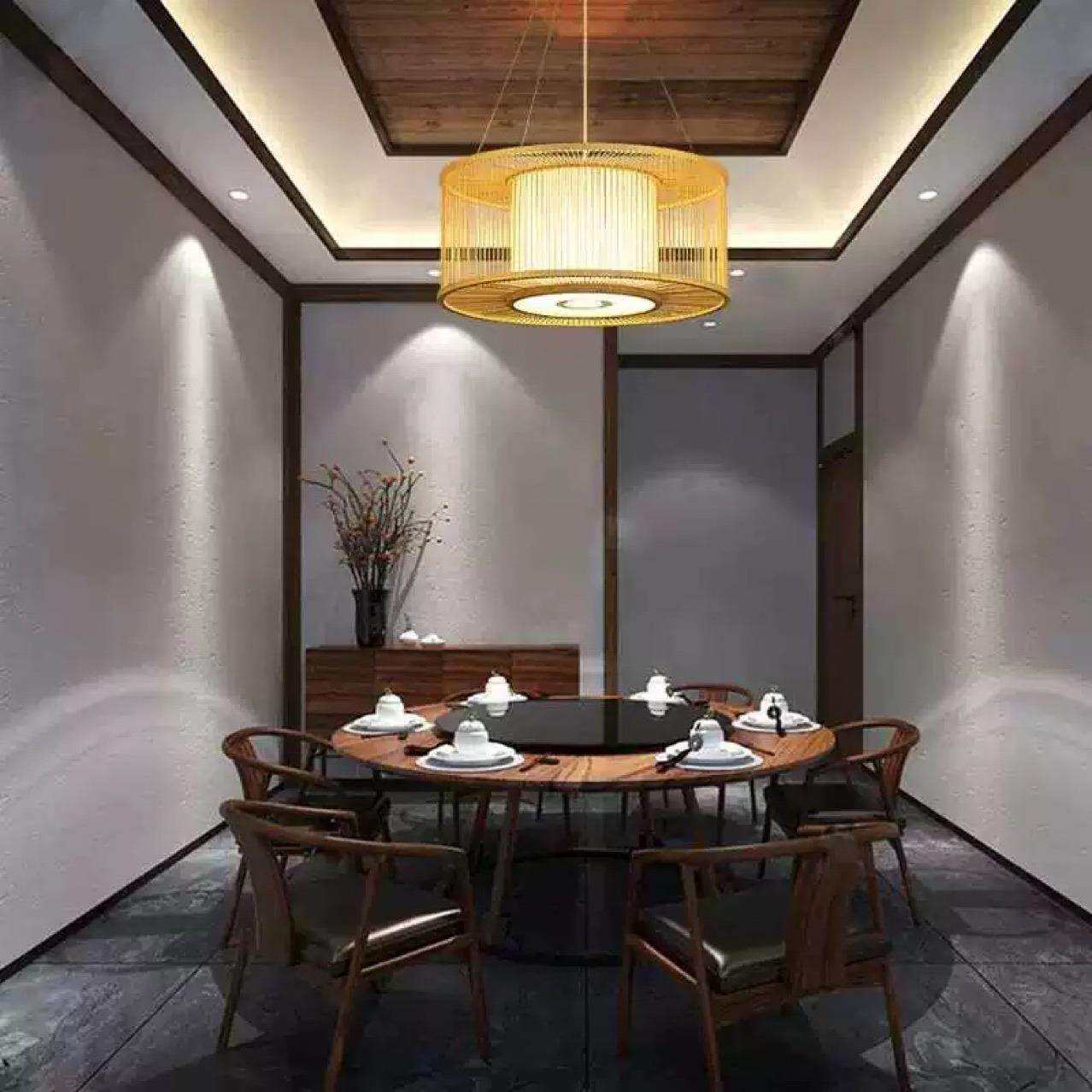 竹艺餐厅吊灯禅意餐馆火锅店饭店大酒店茶楼日式田园民宿新中式