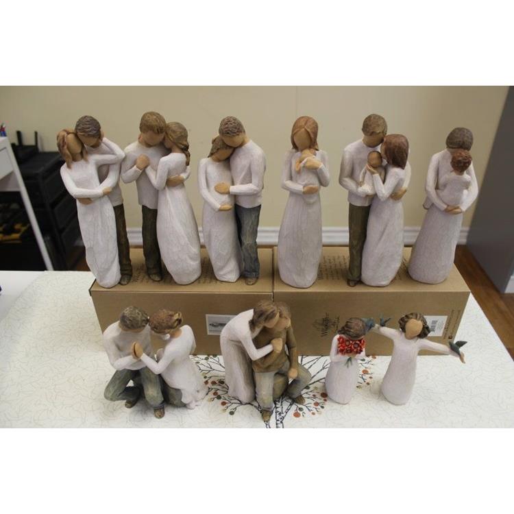 清货Willow Tree家居雕刻新婚情人朋友礼物恋人孕妇纪念日摆件