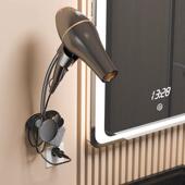 免手拿吹风机置支物架31浴室风筒架懒人架解放挂双手壁卫生间收子