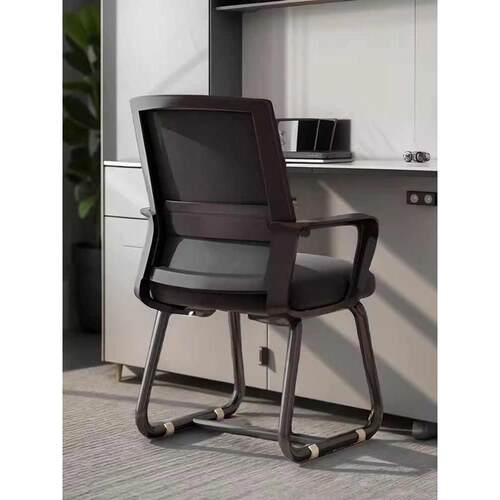 电脑椅子家用弓形会议椅靠背舒服久坐学习椅宿舍书桌凳子办公座椅