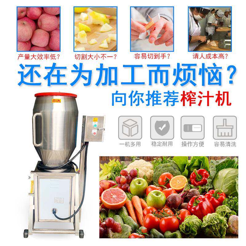 商用果蔬打汁机蔬菜水果打碎打汁机50L玉米打浆机厂家直销