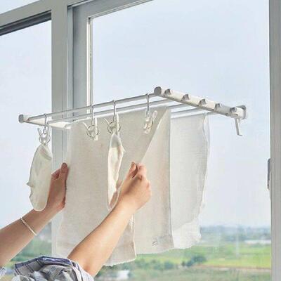 Balcony Hidden Simple Drying Rack Foldable Portable Strong