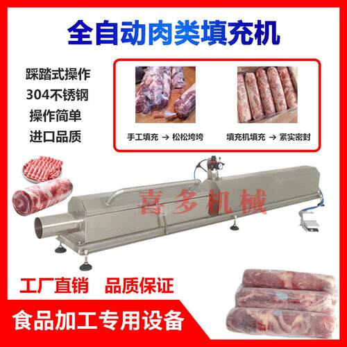伊森牛排肉类填充机牛羊肉卷成型机灌装机羊肉包卷机全自动打肉卷