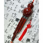 仿红木树脂葫芦丝 演奏型葫芦丝巴乌民族乐器送盒子 树脂巴乌