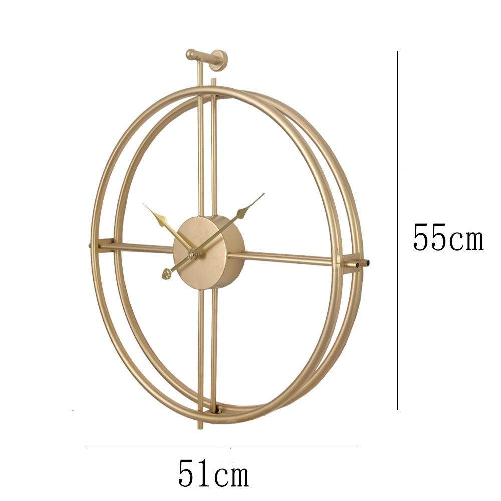 现代简约家居客厅玄关挂钟北欧风铁艺钟表创意墙壁装饰时钟挂表