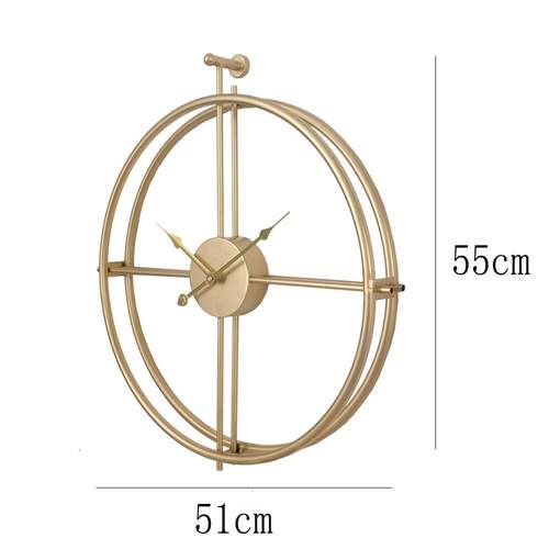 现代简约家居客厅玄关挂钟北欧风铁艺钟表创意墙壁装饰时钟挂表