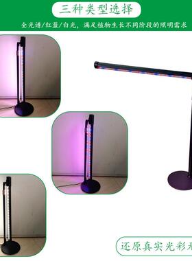 LED光桌面大圆盘多折伸缩植物生长补光叠灯肉绿JSC植补灯12V全光