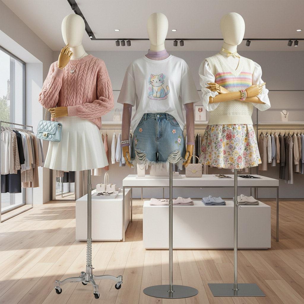韩版锁骨模特道具女半身人台服装店橱窗展示架全身女装店模特架子