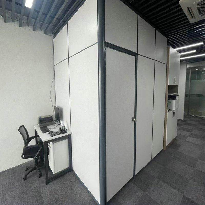 办公室高隔断墙工厂车间诊所屏风带门可折叠推拉活动屏风酒店定制