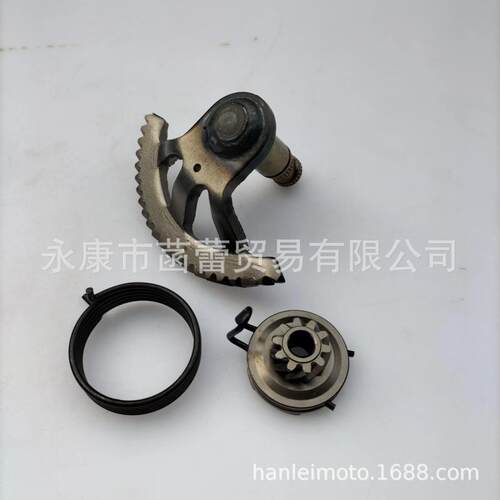 越野车摩托车发动机配件KTM50启动齿 弹簧启动轴扇形齿