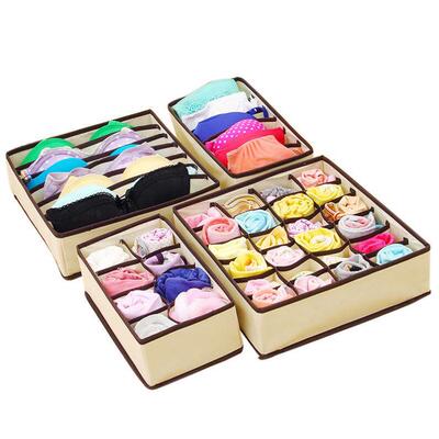 1PCS Storage Boxes Underwear Divider Drawer Lidded Closet Or